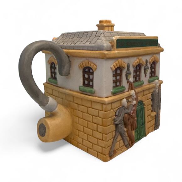 Vintage 1980s Limited Edition Christopher Wren Teapot, "The Sherlock Holmes" Pub - Picture 5 of 8